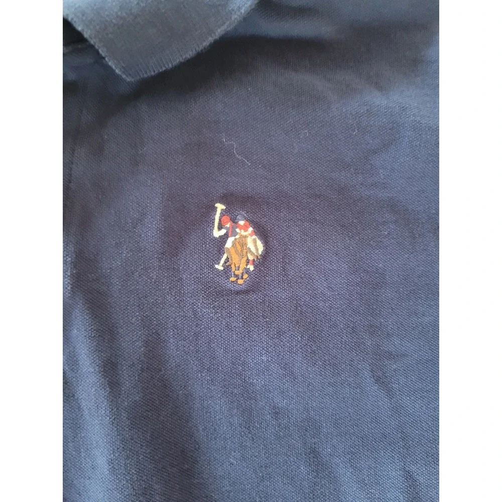 U.S.‎ Polo Assn. Boys XXL (18) Navy Blue Long Sleeve Polo Shirt #3